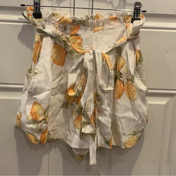 For Love And Lemons Limonada Set Bra Crop Top Matching Relaxed Shorts Pockets S - Picture 13 of 16
